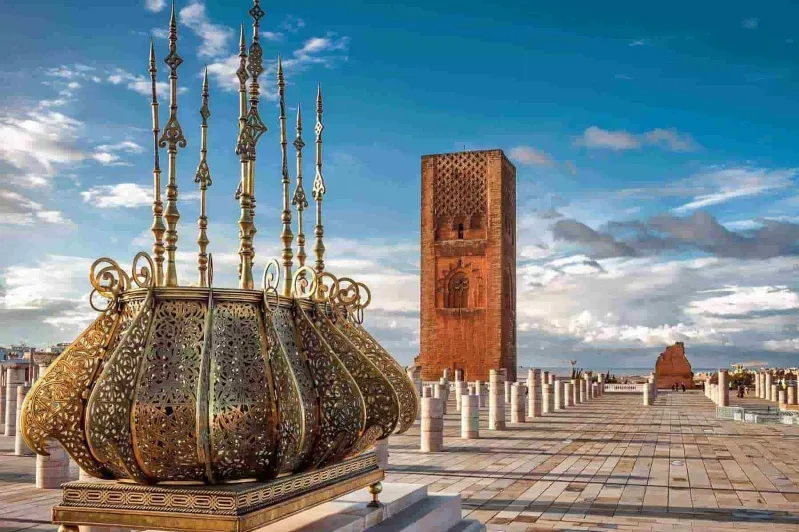 A panoramic view of Marrakech, Morocco, showcasing its vibrant architecture and bustling streets, featured by Best Tours to Morocco.