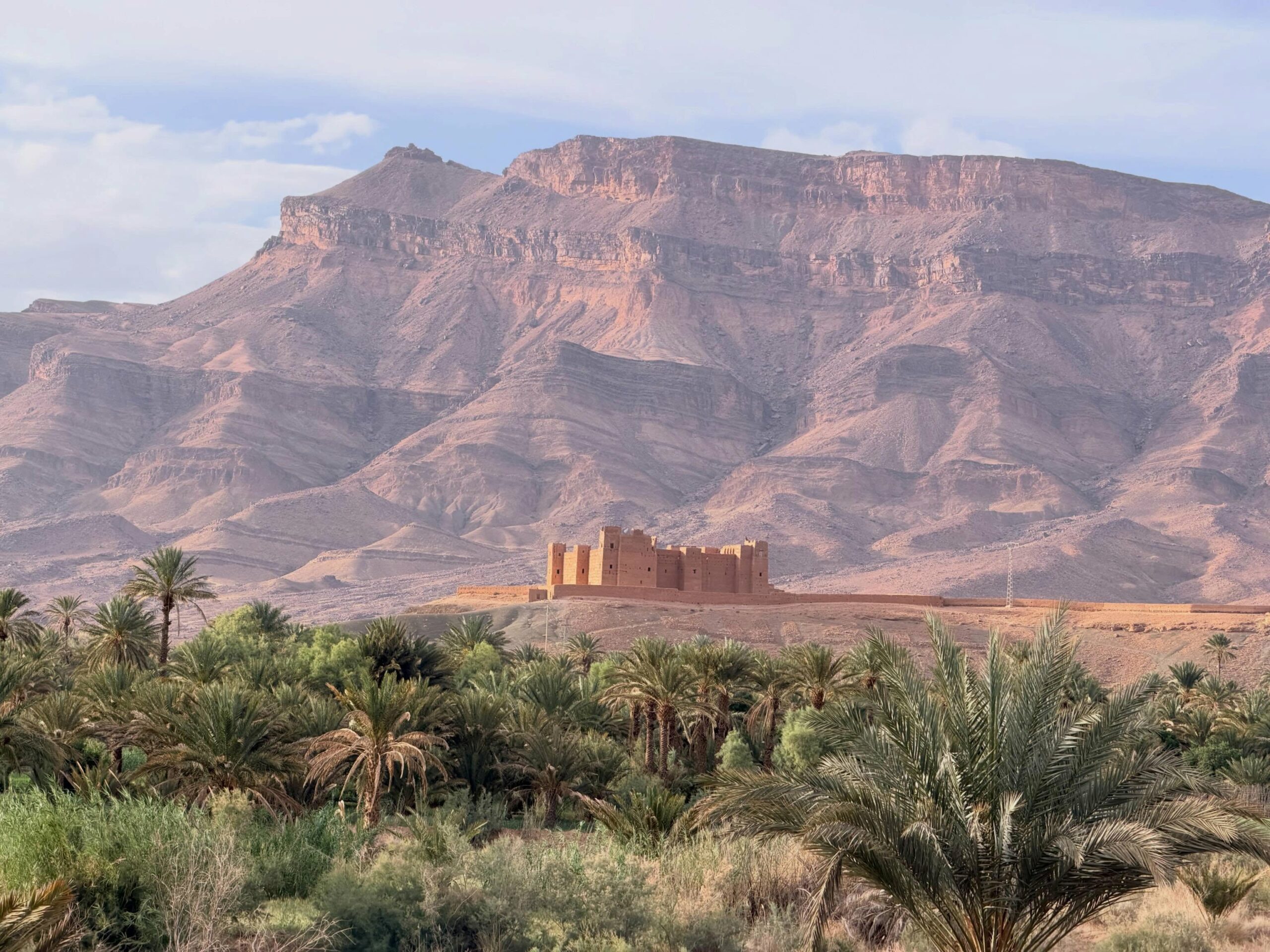 The Draa Valley palm belt running south from Agdez towards Zagora
