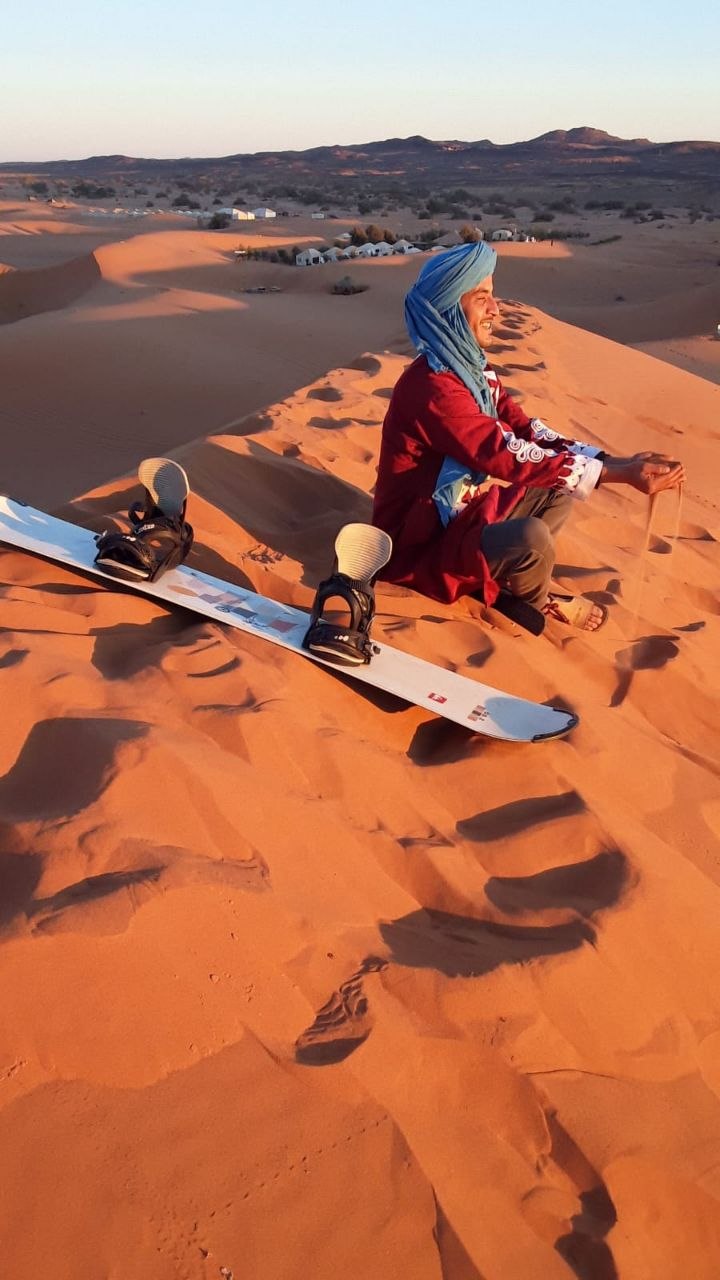 Said AIT ELKAID, a Merzouga native who runs Distinctive Experience, in the desert near Erg Chebbi
