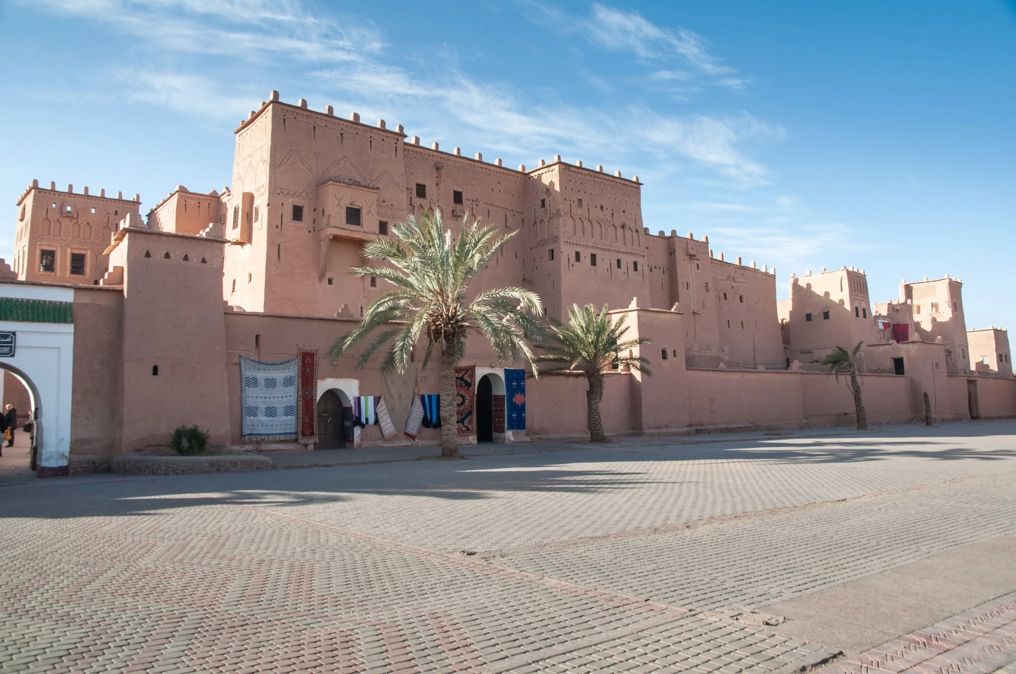 Traditional arched gate inside Taourirt Kasbah